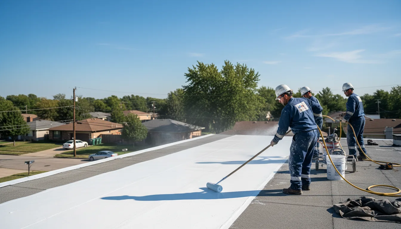Commercial roof coating in Marietta, MS near me